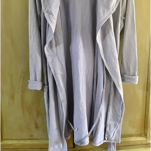 Make & Model Nordstrom Purple cotton Confetti dot robe with belt - Picture 5 of 12